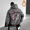 2025 Men's Spiderweb Graphic Sport Pullover Hoodie Sweatshirt
