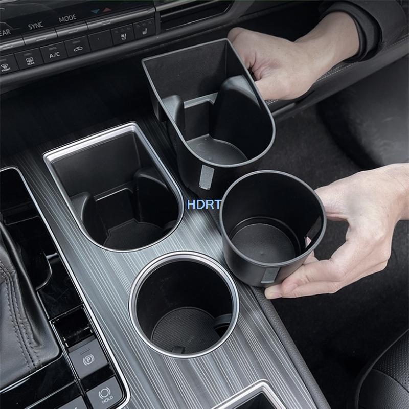 Car Style Central Console Storage Box Water Cup Slot Pad Cover For Toyota Sienna/Granvia  + Protector Decoration Accessories