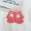 3-8 Years Old Thicken Velvet Children Knitted Gloves Elastic Winter Warm Gloves