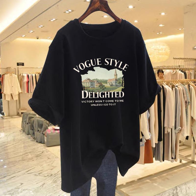 New cotton short-sleeved t-shirt women's summer 2025 new unique chic shirt slim-fitting and thin half-sleeved top trendy