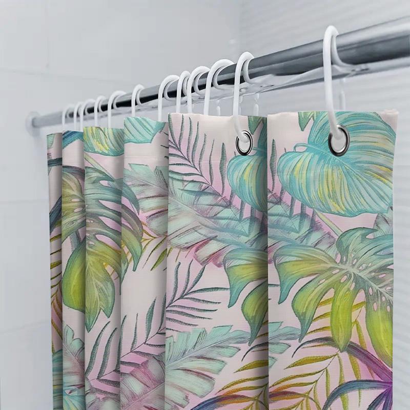 Pug Shower Curtain Dog Bathroom Decor Rustic Tree Design Personalized Home Decoration Waterproof Fabric Customizable Size Made i