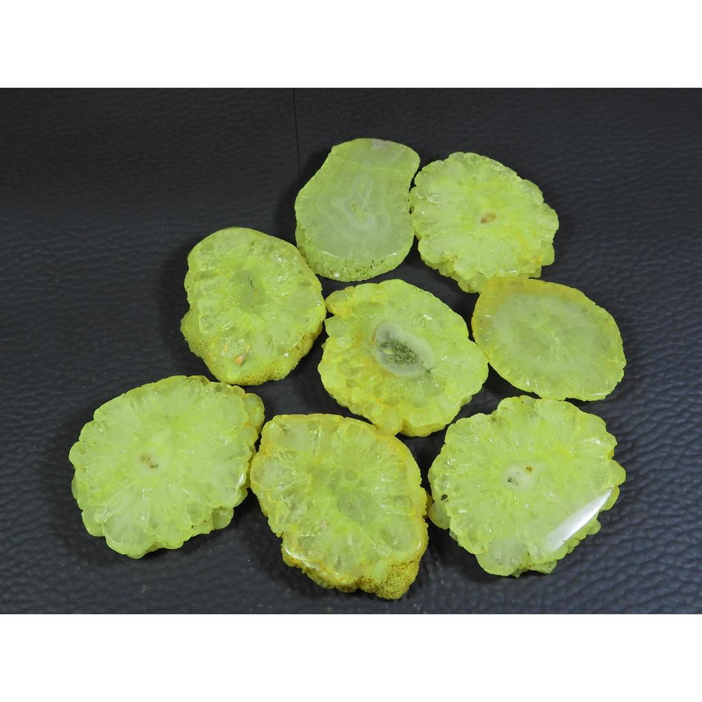 396Cts. Dyed Solar Druzy Agate Mix Shape Cabochon Loose Gemstone 08Pcs Lot A-680