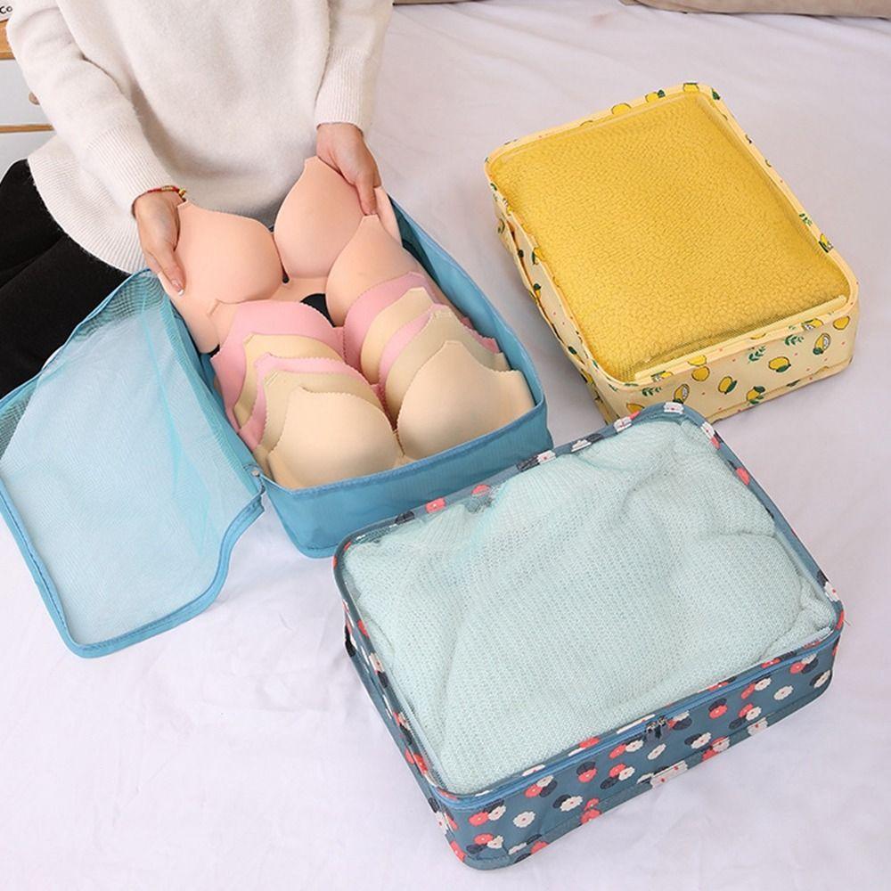 Large Capacity Travel Clothing Storage Bag Cube System Clothes Storage Organizer  Home