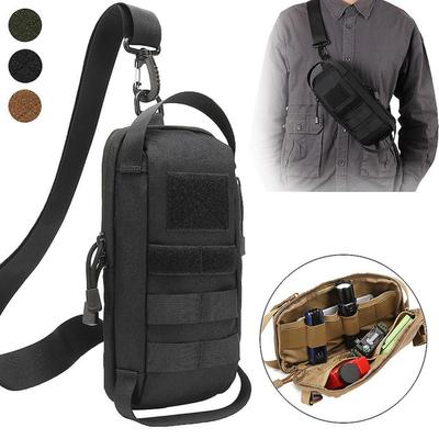Taktische Umhängebrusttasche Mini Sling Bag Outdoor EDC Werkzeugaufbewahrungspack Handtasche Militär Reise Jagd Wandertasche