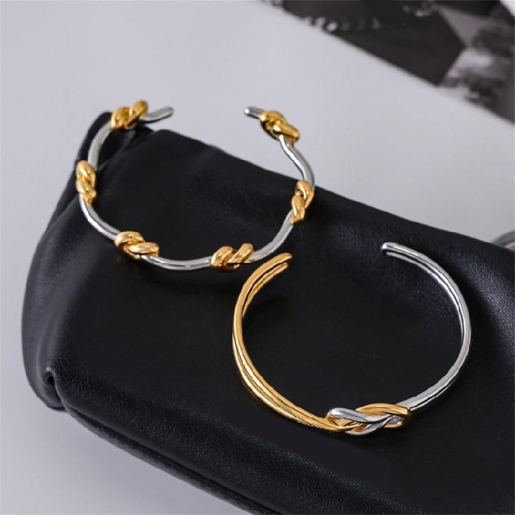 Moderne Edelstahl-Knoten-Armbandkette Verstellbarer Handgelenkschmuck Für Beide Geschlechter Stilvolles Design