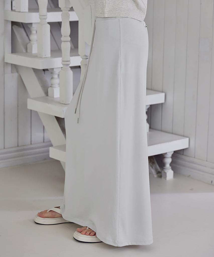 Leondeondada Soft Jersey Maxi Skirt, Greige