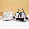 Casual Women's Handbag New Fashion Women's Bag Large Capacity Shoulder Oblique Span Bag Trendy Flower Small Square Bag