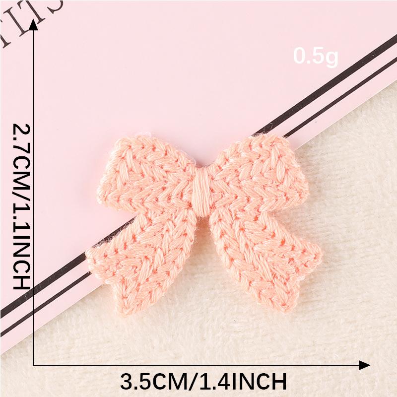 Computer Embroidery Label Water-Soluble Multi-Color Bow Badge Cloth Label Clothing Accessories Handmade Diy Patch Embroidery Cloth Sticker