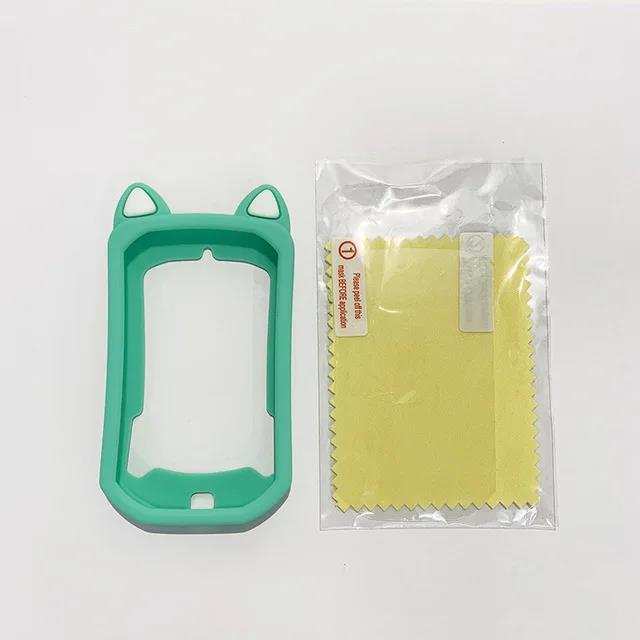 Bryton Rider 420 Rider 320 Case Bike Computer Silicone Cover Cartoon Rubber Protective Case + HD Film For Bryton Rider 1