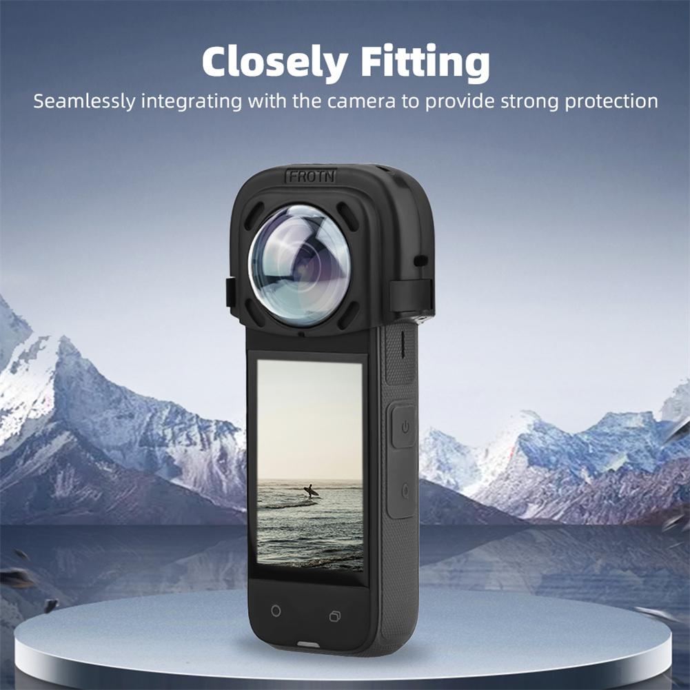 Lens Guard Protective Cover Compatible For 360 X4 9H Hardness Sports Cameras Lens Guard With Clips Supplies