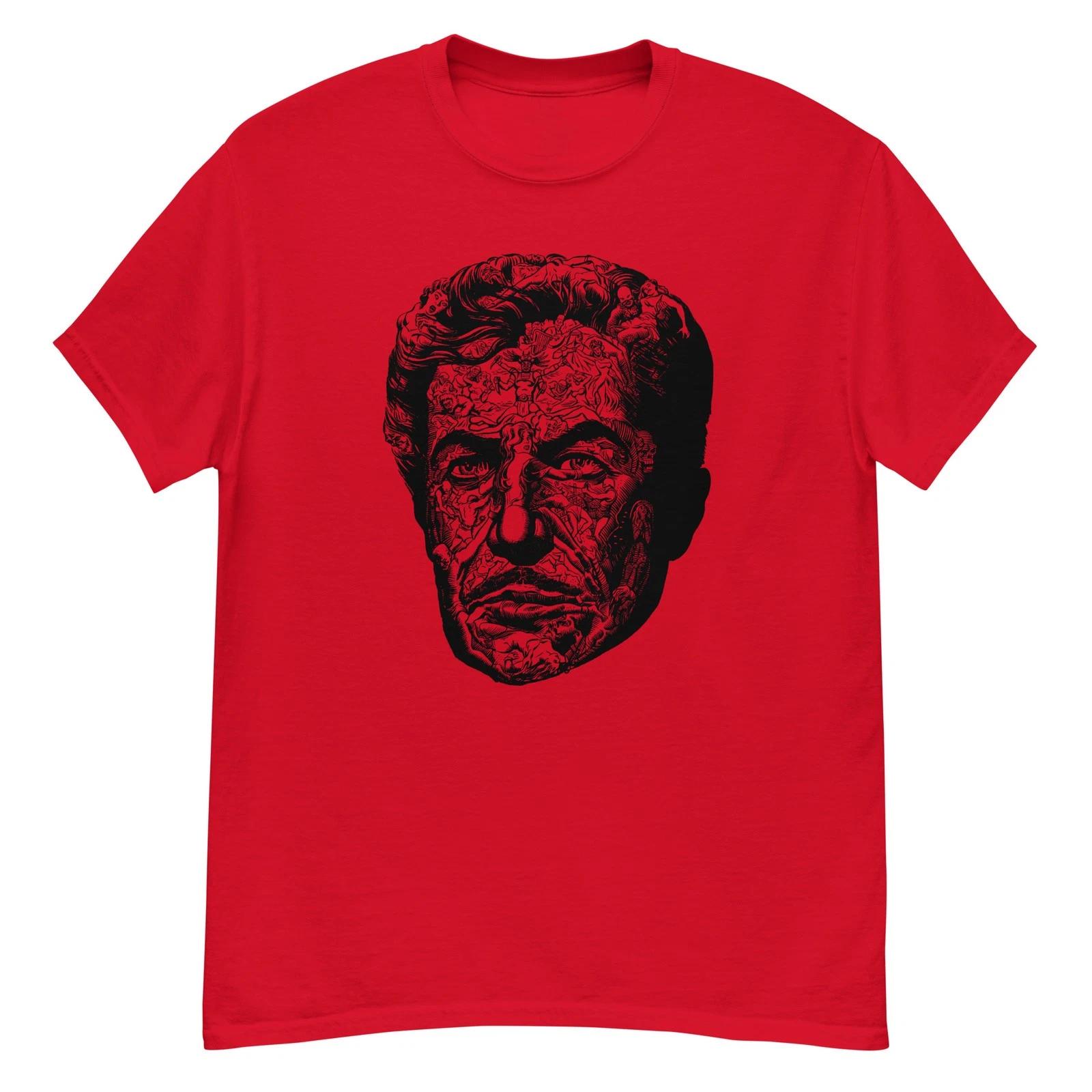 Masque of the Red Death Vincent Price cult horror film fan art red t-shirt 4XL