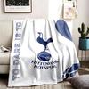Tottenham Hotspur FC Thema Personalisierte Outdoor Flanelldecken Weich Und Geeignet Für Alle Jahreszeiten Perfekt Für Sofas Betten Und Camping