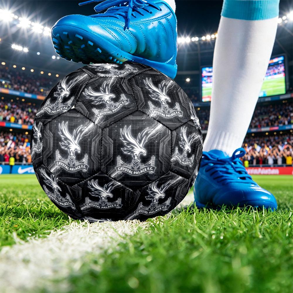 Crystal Palace FootballPrinted Size 5 Soccer Botball, Anti Slip Adult Match Football Souvenir for Football Fans