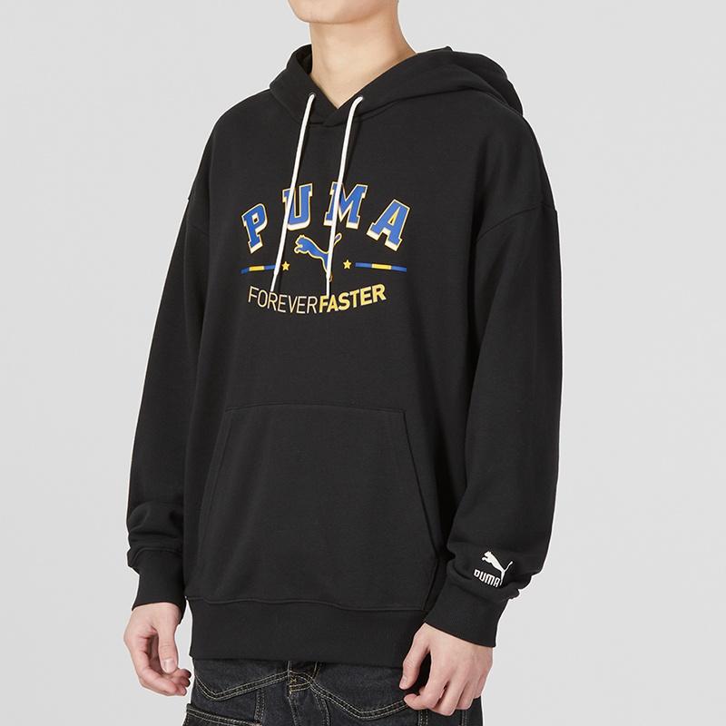 Puma Team Graphic Hoodie 'Black' Men's 622274-01