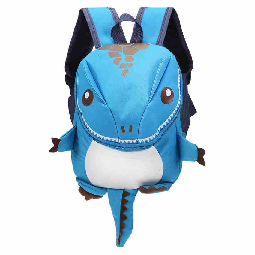 Cute Cartoon Dinosaur Design Kids Backpack Safety Anti Lost Toddler Baby Harness Backpack светло-синий