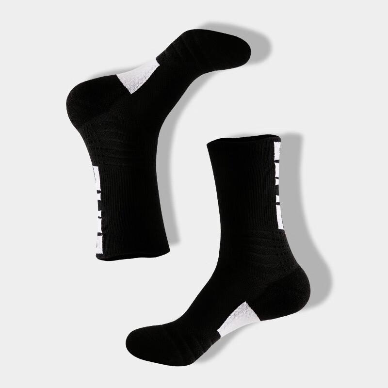 

WEZHO Men s Thickened Mid-Calf Basketball Socks