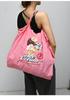 Ball Chain Authentic ICE CREAM Large Size Bag Eco Bag Tote Bag Embroidery Gift A4 301163 [Ball & Chain] & (L.PINK, L)