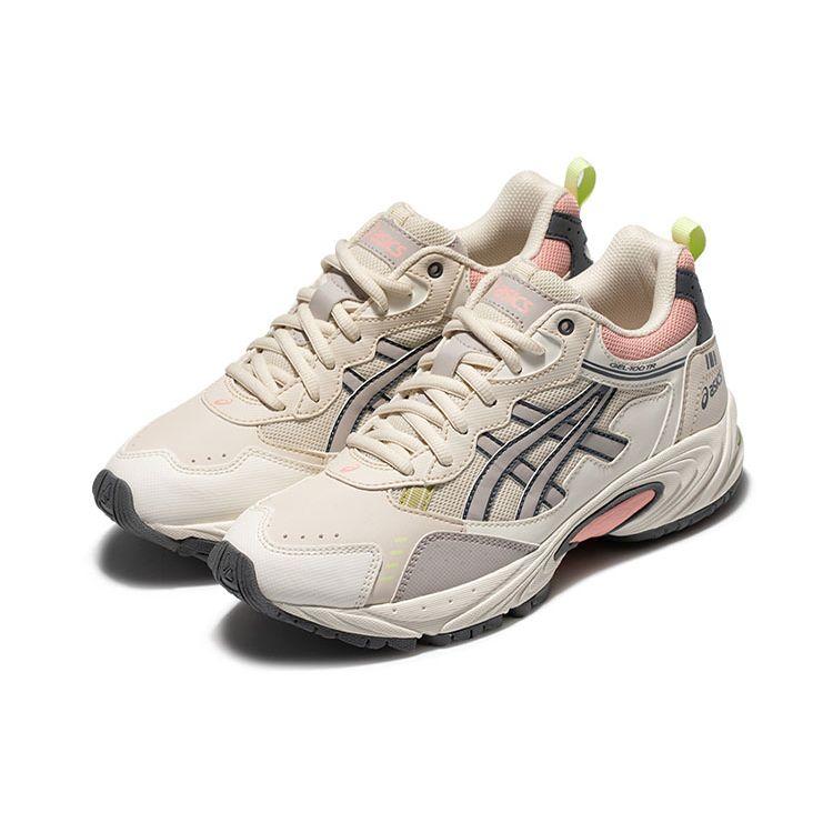 Asics Gel-100 Tr Fabric Synthetic Leather Retro Sports Low Top Lifestyle Shoes Women Sneaker Light-Pink 1203A212-250