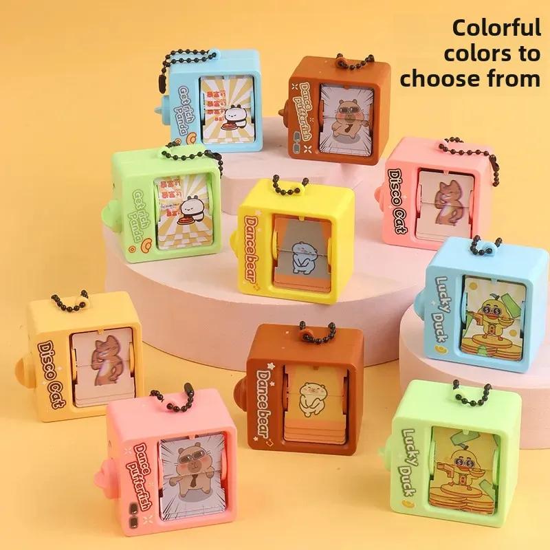 Portachiavi creativo a forma di capibara con cartoni animati: Ciondolo a forma di animale domestico e ciondolo per borsa scolastica