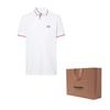 Burberry Men Logo Embroidered Short Sleeve Polo Shirt White 80259731