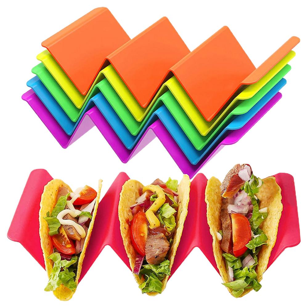 

Taco Holder Stand Large V-Shaped Pancake Rack Taco Serving Tray Dishwasher Microwave Safe Taco Bar Supplies For Home Restaurant