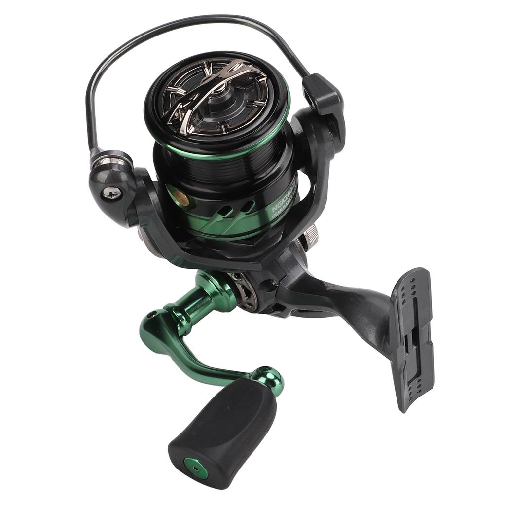 5.2:1 Spinning Fishing Reel with Stainless Steel Bearing CNC Rocker Arm Metal Fishing Line WheelNGK2000S