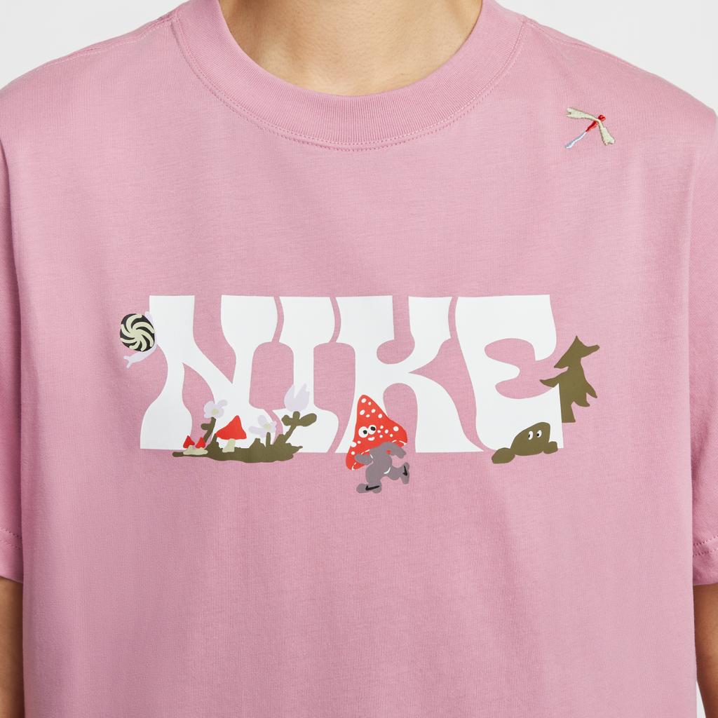 Nike Sportswear Comfortable Retro Football Casual Short Sleeve T-Shirt Women Tops Pink IF0607668