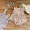Adorable Summer Checked Top And Shorts Set For Baby Girls With Comfortable Cotton Fabric