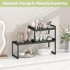 DOLALIKE Expandable kitchen Countertop Organizer, Stackable Cabinet Shelf Organizers, Space Saving Spice Rack Pantry Storage for Bathroom Office