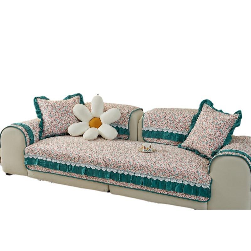 Cotton Sofa Cushion, Universal Fabric for All Seasons, Non-slip Sofa Cushion, Simple Modern Pure Cotton Sofa Cover, Cover Cloth