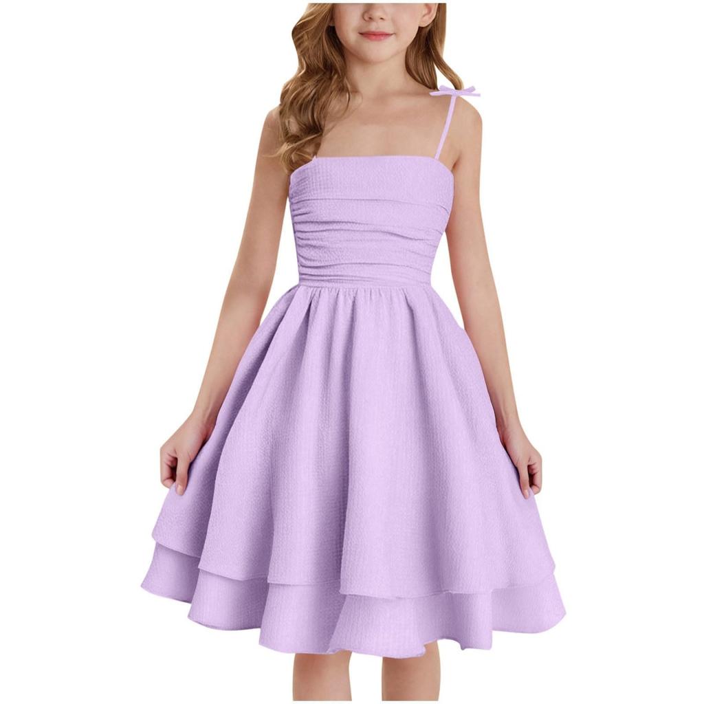 Children's Fashion Princess Dress Sweet And Cute Spaghetti Strap Dress