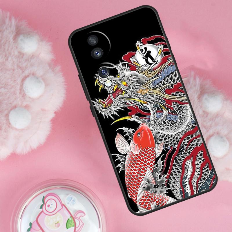 Yakuza Dragon Tattoo Case For Honor Magic 7 Lite 5 6 Pro Honor 200 50 70 90 Lite X9b X9a X8b X8a X8 X9 X9c Cover