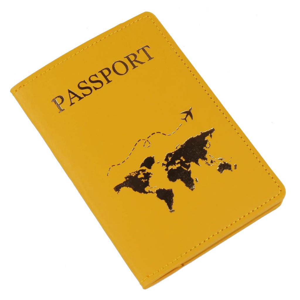 New Travel Passport Covers Women Men Passport Cover Passport Holder ID Card Holder Flight Ticket Clip Travel Accessories