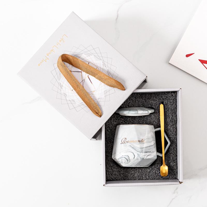 Simple fashion ceramic cup creative mug coffee cup couple cup gifts business souvenir