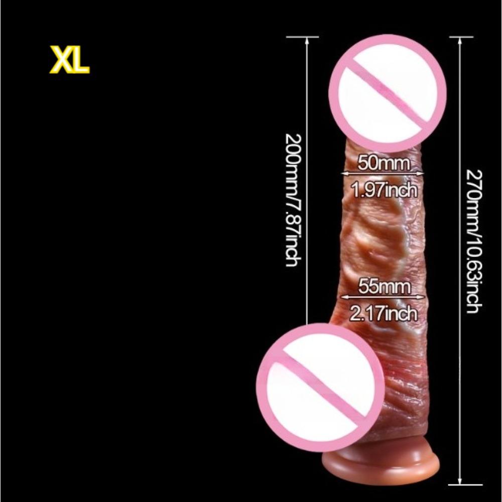 Realistic Sliding Foreskin Dildo for Women Testicles Penis sexy adult Strapon Dildos Masturbator Big Dick Anal plug 18+ Sex Toys
