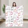 Simons Cat Humorous Cat Flannel Blankets Novelty Throw Blankets for Home Hotel Sofa 125*100cm Bedspreads,