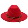 Ethnic Style Top Hat Minority Felt Hat Grassland Mongolian Woolen Hat Men'S And Women'S Feather Jazz Hat