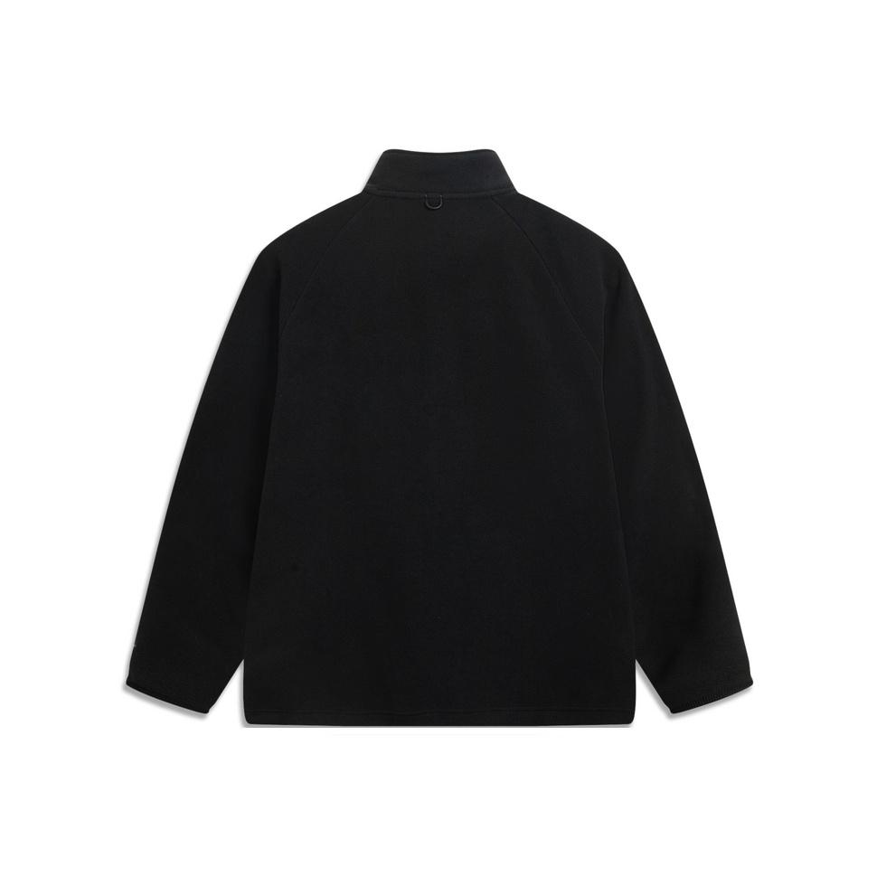 Li Ning Outdoor CF Fleece Warm Water-Resistant Loose Cardigan Jacket Men Outerwear AWDV917-1