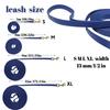Bunte Wasserdichte PVC Hundeleine, Goldene Zinklegierung Schnalle, Langlebige Haustier-Geh-Trainingsleine in Blau/Orange/Dunkelblau
