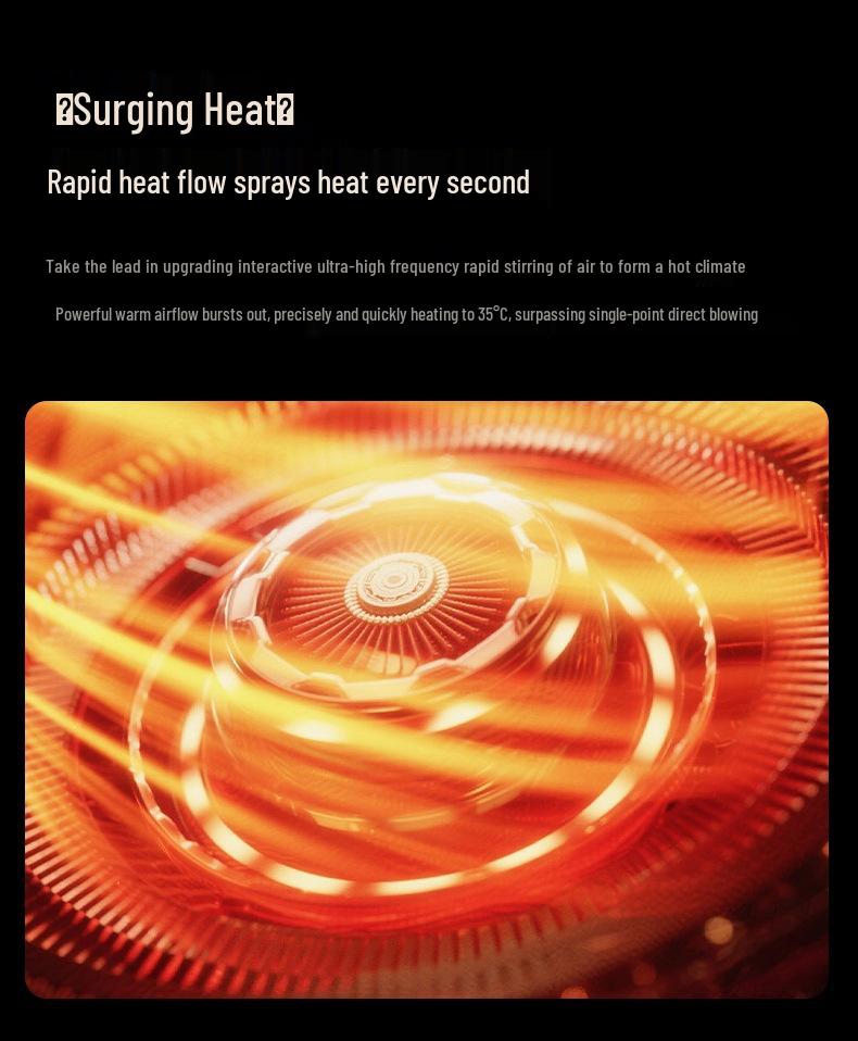 Kompakter tragbarer Schreibtischheizkörper für sofortige Wärme