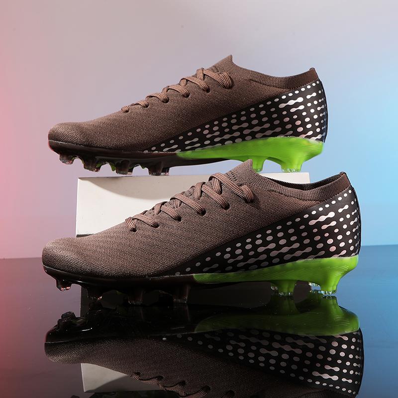 Mens Football Shoes  New Futsal Professional Original Youth Grass Lightweight Sports Long Nail Non-SlipTraining Soccer Shoes