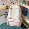 Schoolbag1011 popular fashionable and cute polka dot student schoolbag female large capacity junior high school backpack campus wind backpack