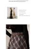 Women's Retro Irregular Plaid Woolen A-line Long Skirt - Autumn/Winter 2025 Collection