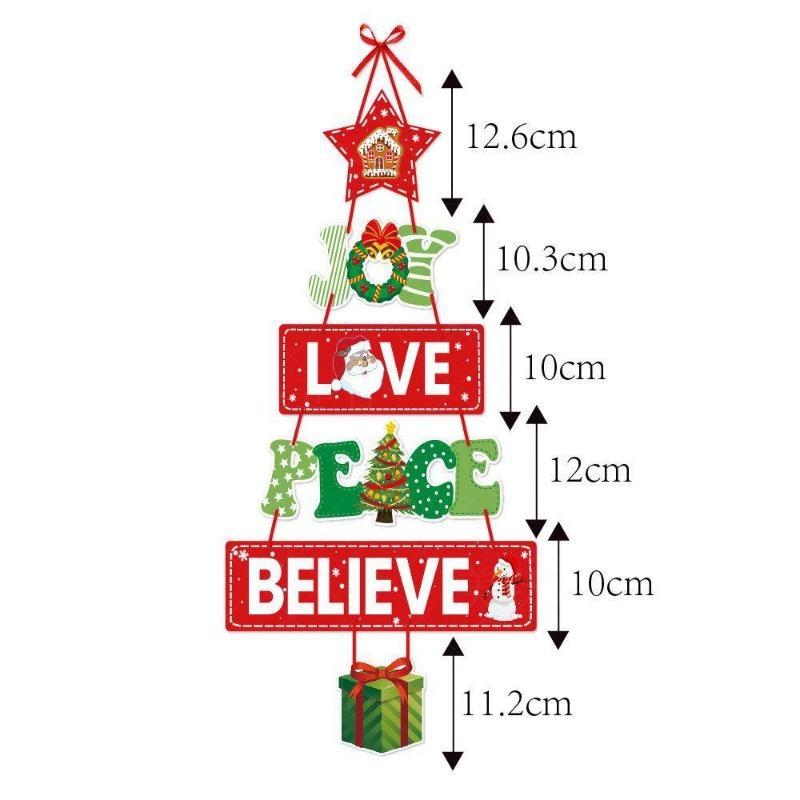 Christmas Door Hanger New Year Party Pendants Xmas Tree Hanging Oranments Santa Claus Snoweman Christmas