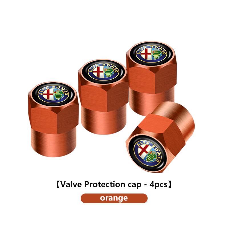 Für Alfa Romeo 4 Stück Auto Reifenventil Ventilkappe Ventilschaftkappe Abzeichen Zubehör Für Alfa Romeo 159 Giulietta 156 147 Giulia Mito GT S