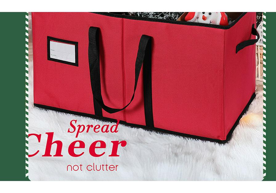 Multifunctional Foldable Oxford Cloth Storage Box for Christmas Figurines