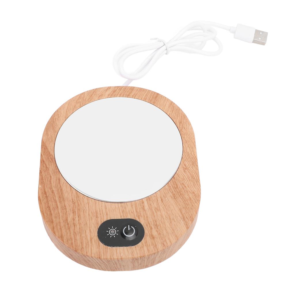 Electric Cup Warmer Fast Heating Non Slip USB Plug In 13W 5V 3A Tea Cup Mug Warmer for Glass Ceramic Stainless Steel