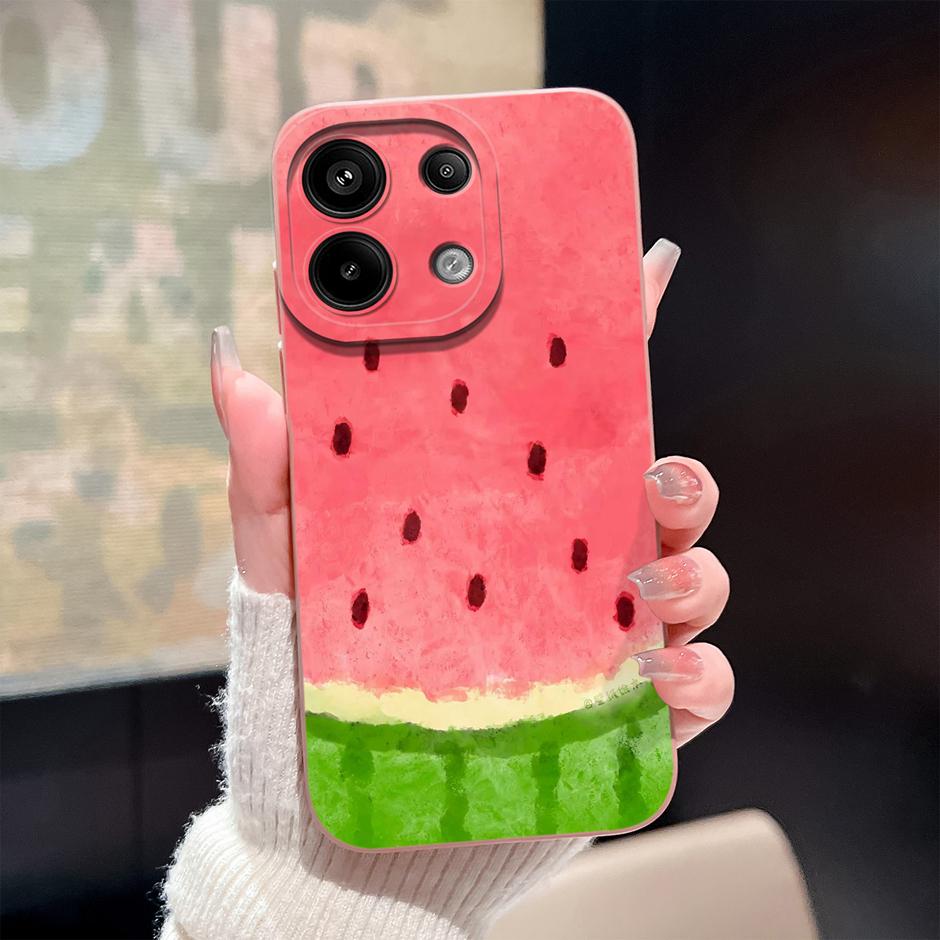Case For Redmi Note13 13Pro 13 Pro+ Oil Painting Flower Anti-fall Minimalist Protector For Xiaomi Redmi Note 13 Pro Plus Funda
