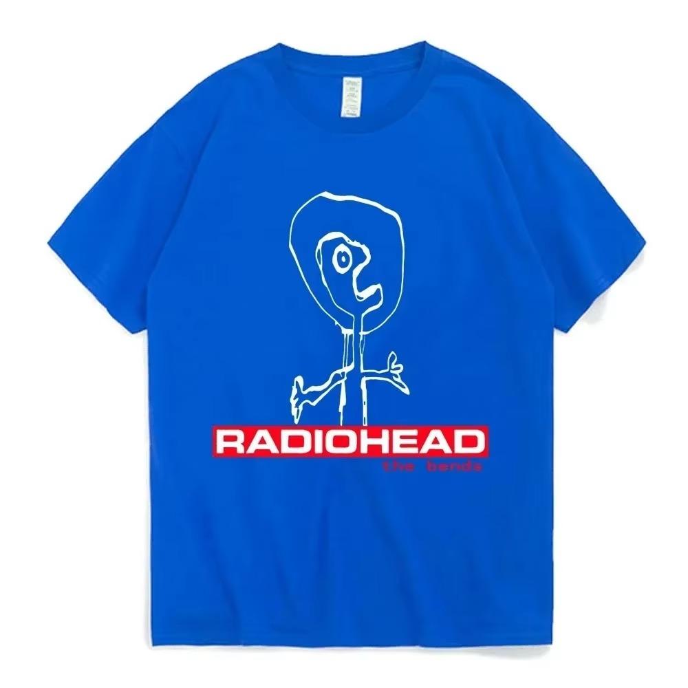 2024 Letní Radiohead The Bends Tričko Pánské Dámské Bavlněné Tričko Hip Hop Krátký Rukáv Tričko Oblečení Trička Topy Dárek Pro Fanoušky