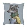 Italian Greyhound Cushion Covers 45x45cm Velvet Whippet Sihthound Dog Throw Pillow Case for Sofa Square Pillowcase Home Decor